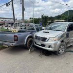 ชัยภูมิ ชนสนั่นสี่แยกวัดใจ! ต่างตนต่างมารถยนต์ 2 คันมาถึงพร้อมกันประสานงายับบาดเจ็บ 5 ราย สาหัส 1 ราย