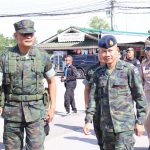 จันทบุรี เสนาธิการทหารกองบัญชาการกองทัพไทย ตรวจเยี่ยมการควบคุมการ เปิด-ปิด จุดผ่านแดน ไทย-กัมพูชา