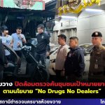 บุกรวบ “เจมส์ ลือก้อง” คาห้องเช่า! ยึดยาบ้า-ไอซ์ อื้อ ซ้ำฉี่ม่วง ปฏิบัติการกวาดล้างยาเสพติด สน.ห้วยขวาง
