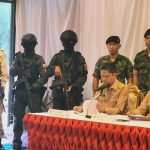 ผู้ว่าฯพิจิตร นำแถลงข่าวปฏิบัติการปราบปรามยาเสพติดตามนโยบาย มท.1